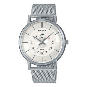 Casio Men’s Silver Dial Mesh Bracelet Watch – MTP-B135M-7AVDF